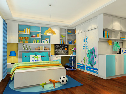 全屋定制家具，将有限空间的收纳功能发挥到最佳--儿童房