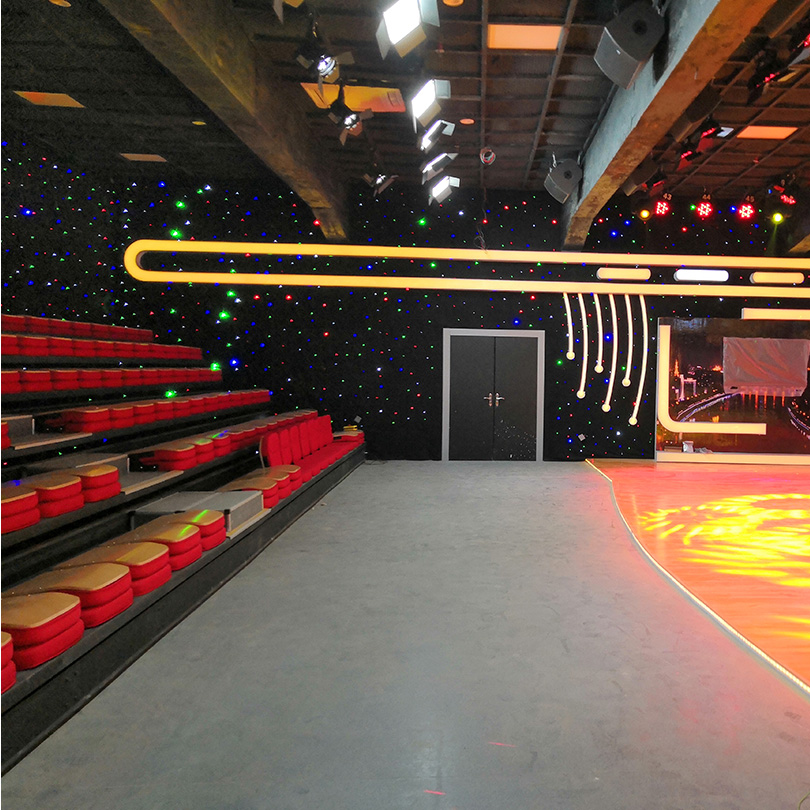 电视台直播厅折叠座椅定制